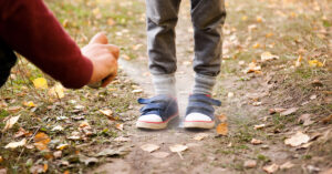 Spraying shoes and ankles